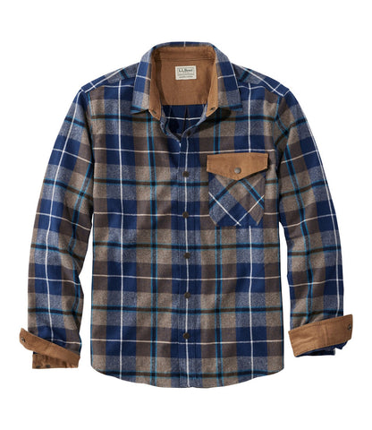 Men's Scotch Plaid Flannel Shirt, Snap-Front, Slightly Fitted Untucked Fit | L.L.Bean discount - US 8283