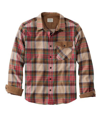 Men's Scotch Plaid Flannel Shirt, Snap-Front, Slightly Fitted Untucked Fit | L.L.Bean discount - US 8283