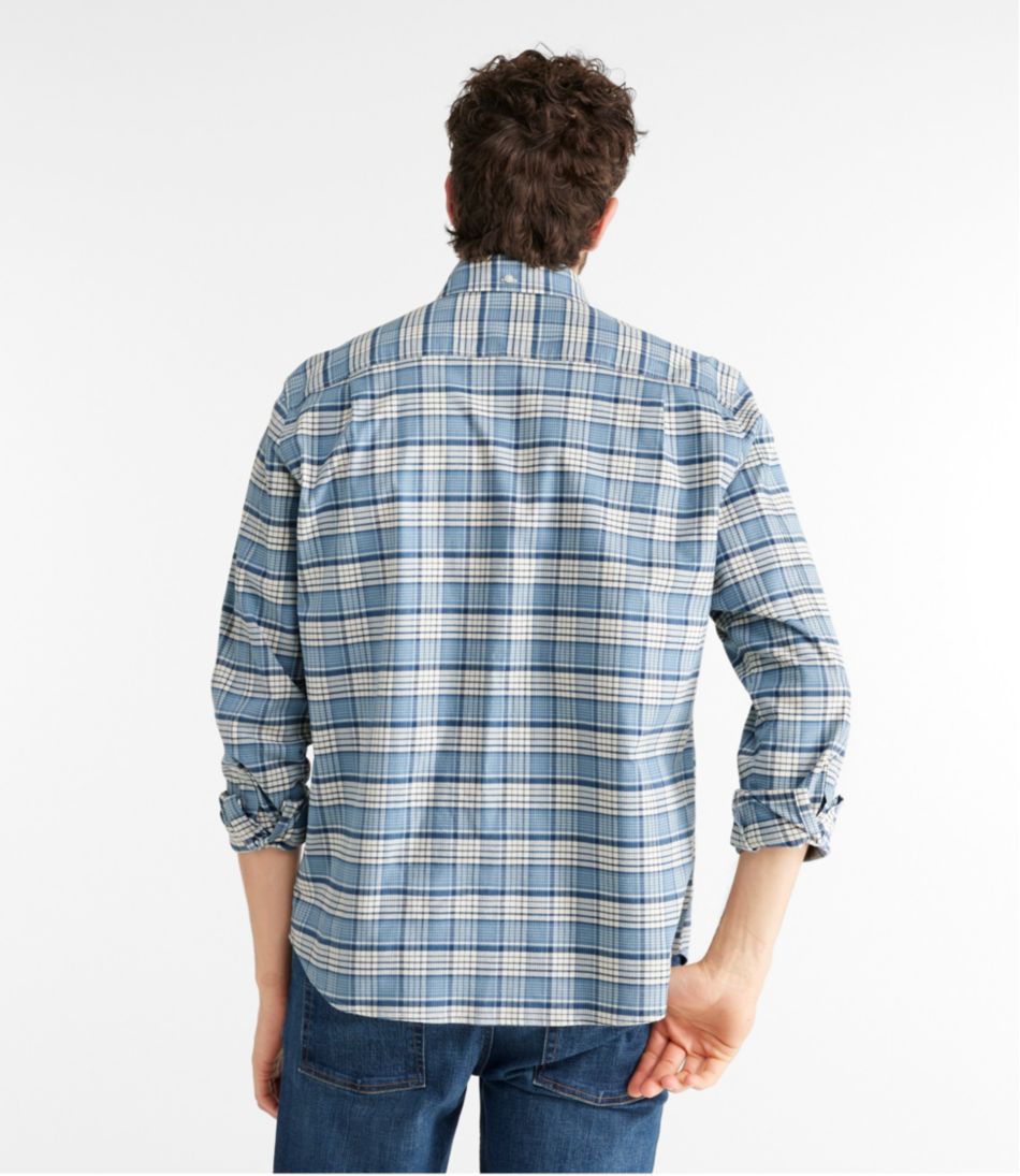 Men's Comfort Stretch® Oxford Shirt, Traditional Untucked Fit, Plaid | L.L.Bean outlet
