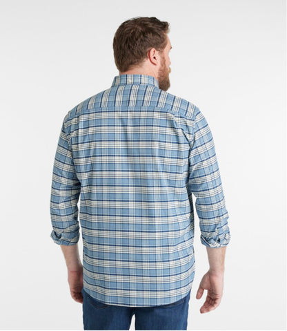 Men's Comfort Stretch® Oxford Shirt, Traditional Untucked Fit, Plaid | L.L.Bean outlet