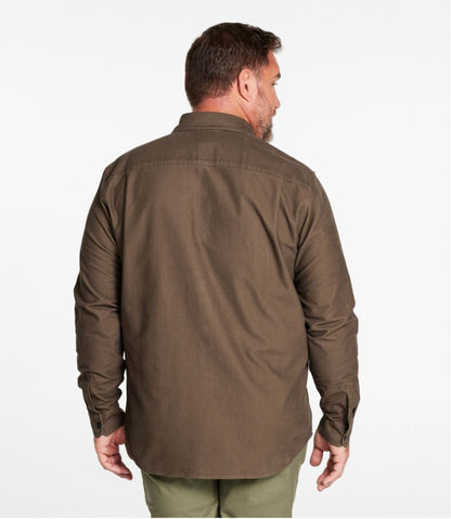 Men's Bean's Moleskin Shirt, Slightly Fitted Untucked Fit | L.L.Bean sale