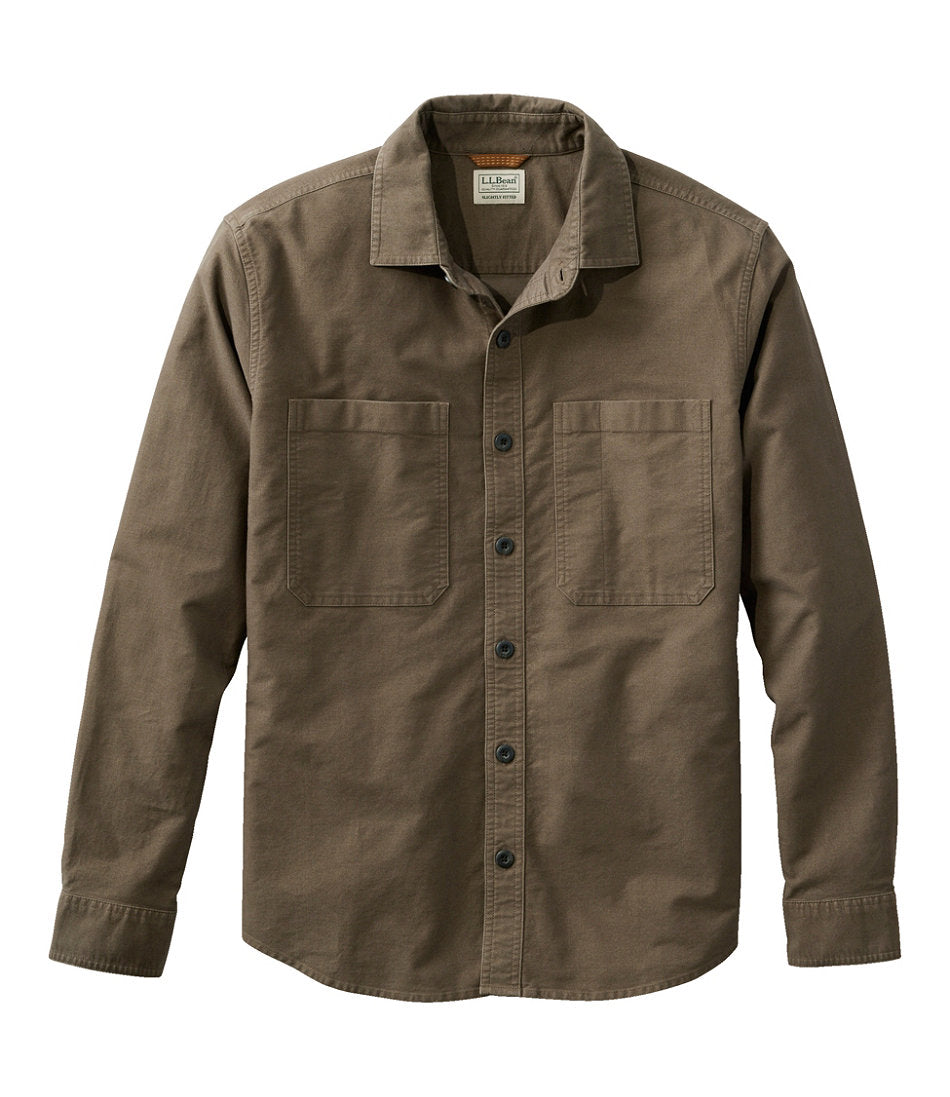 Men's Bean's Moleskin Shirt, Slightly Fitted Untucked Fit | L.L.Bean sale - US 8872