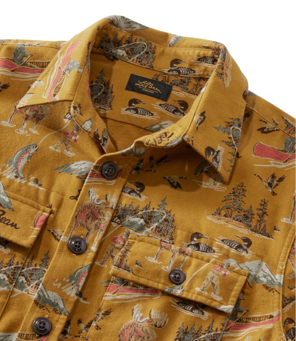 Men's Signature 1933 Chamois Cloth Shirt, Slim Fit, Pattern | L.L.Bean on sale