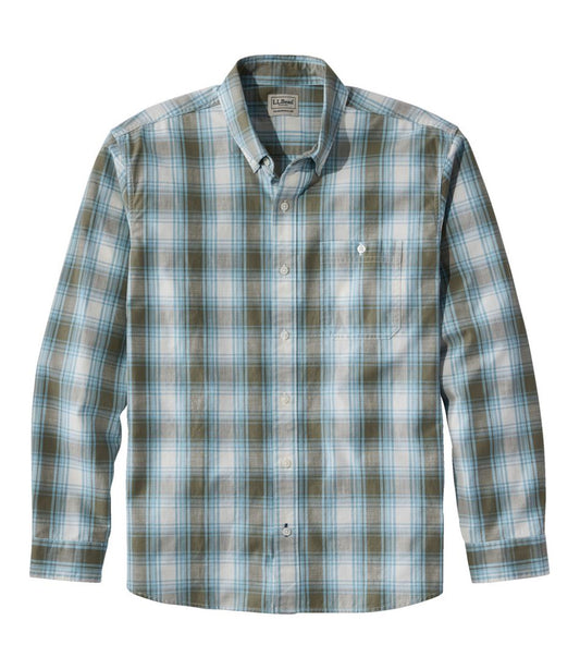 Men's Comfort Stretch® Chambray Shirt, Traditional Untucked Fit, Long-Sleeve, Print | L.L.Bean near me
