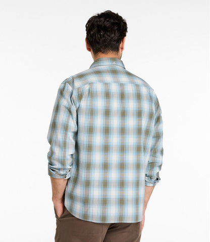 Men's Comfort Stretch® Chambray Shirt, Traditional Untucked Fit, Long-Sleeve, Print | L.L.Bean near me