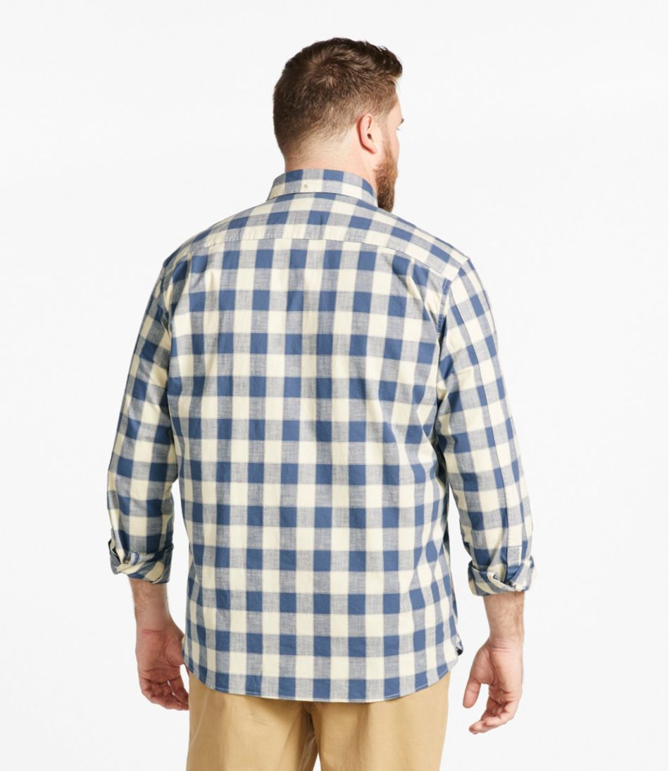 Men's Comfort Stretch® Chambray Shirt, Traditional Untucked Fit, Long-Sleeve, Print | L.L.Bean near me