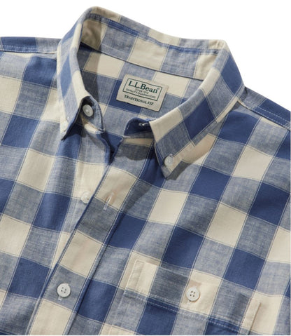Men's Comfort Stretch® Chambray Shirt, Traditional Untucked Fit, Long-Sleeve, Print | L.L.Bean near me