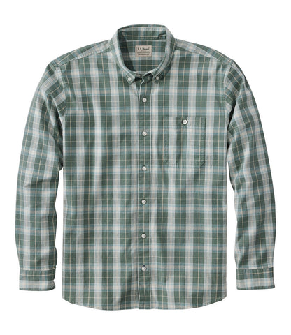 Men's Comfort Stretch® Chambray Shirt, Traditional Untucked Fit, Long-Sleeve, Print | L.L.Bean near me - US 9015