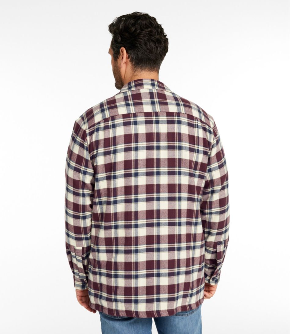 Men's Fleece-Lined Flannel Shirt, Traditional Fit | L.L.Bean outlet
