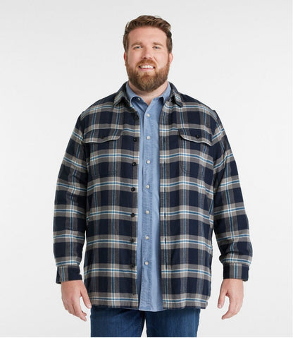 Men's Fleece-Lined Flannel Shirt, Traditional Fit | L.L.Bean outlet