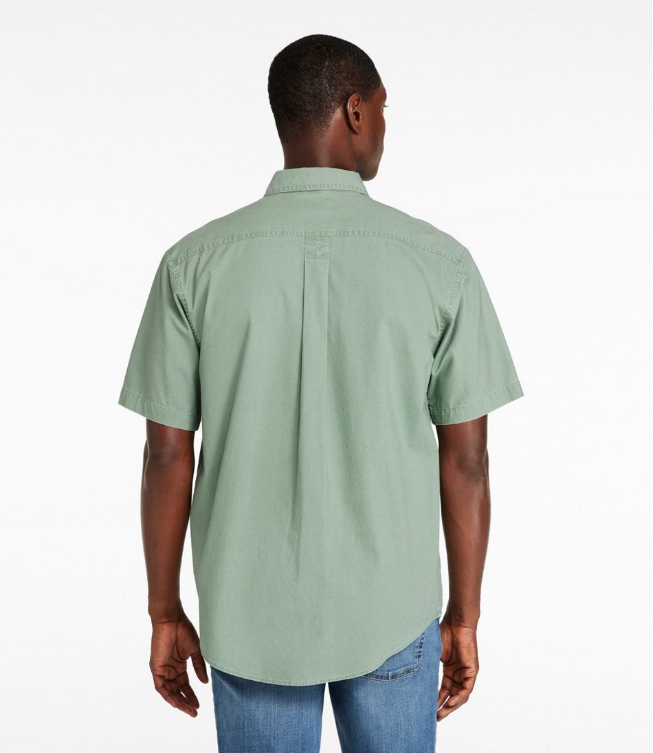 Men's Sunwashed Canvas Shirt, Traditional Fit Short-Sleeve | L.L.Bean sale