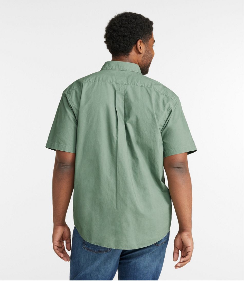 Men's Sunwashed Canvas Shirt, Traditional Fit Short-Sleeve | L.L.Bean sale