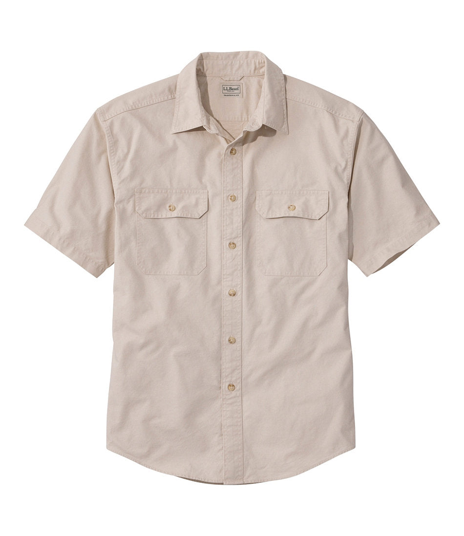 Men's Sunwashed Canvas Shirt, Traditional Fit Short-Sleeve | L.L.Bean sale - US 1547