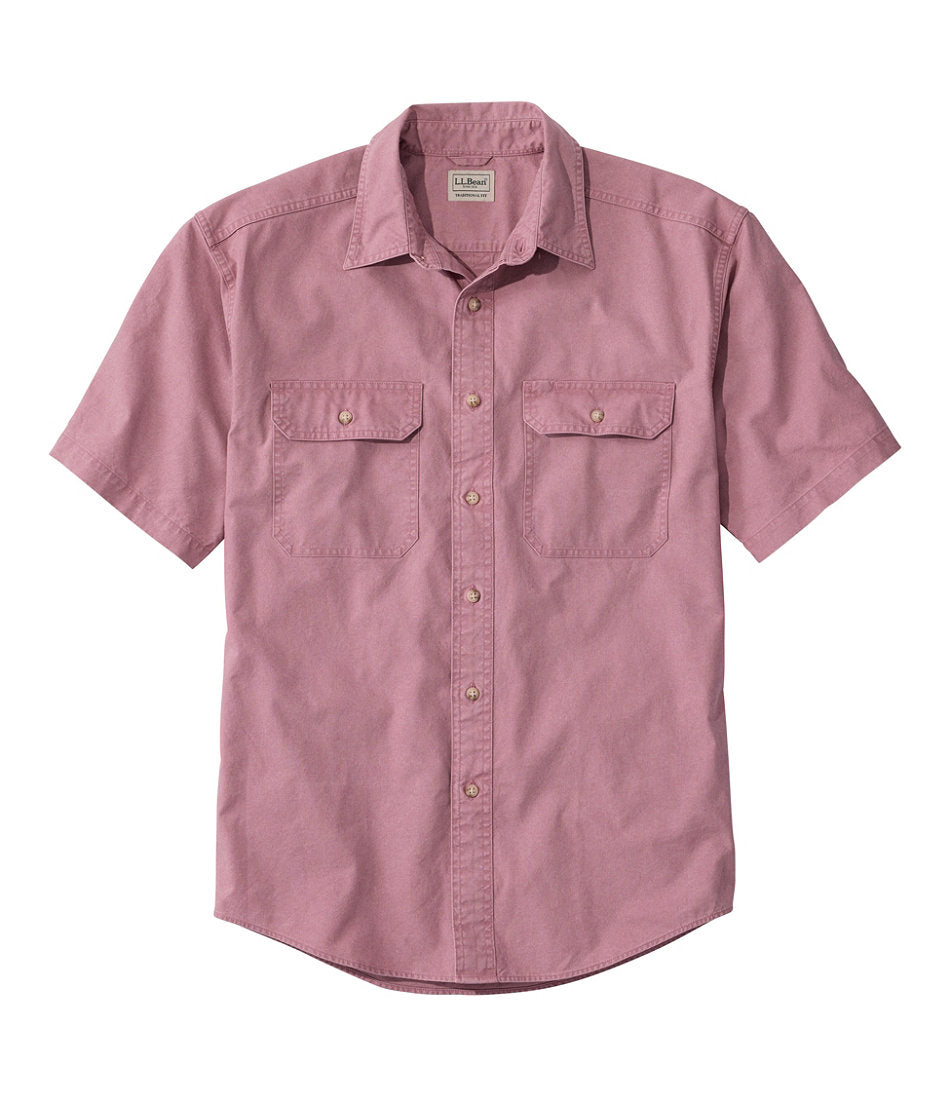 Men's Sunwashed Canvas Shirt, Traditional Fit Short-Sleeve | L.L.Bean sale - US 1547
