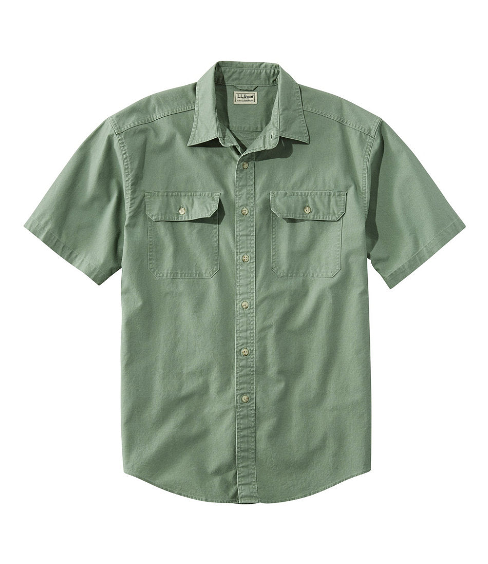 Men's Sunwashed Canvas Shirt, Traditional Fit Short-Sleeve | L.L.Bean sale - US 1547