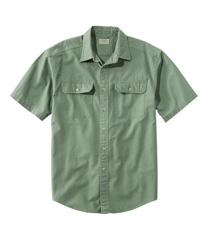 Men's Sunwashed Canvas Shirt, Traditional Fit Short-Sleeve | L.L.Bean sale - US 1547