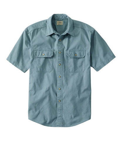 Men's Sunwashed Canvas Shirt, Traditional Fit Short-Sleeve | L.L.Bean sale - US 1547