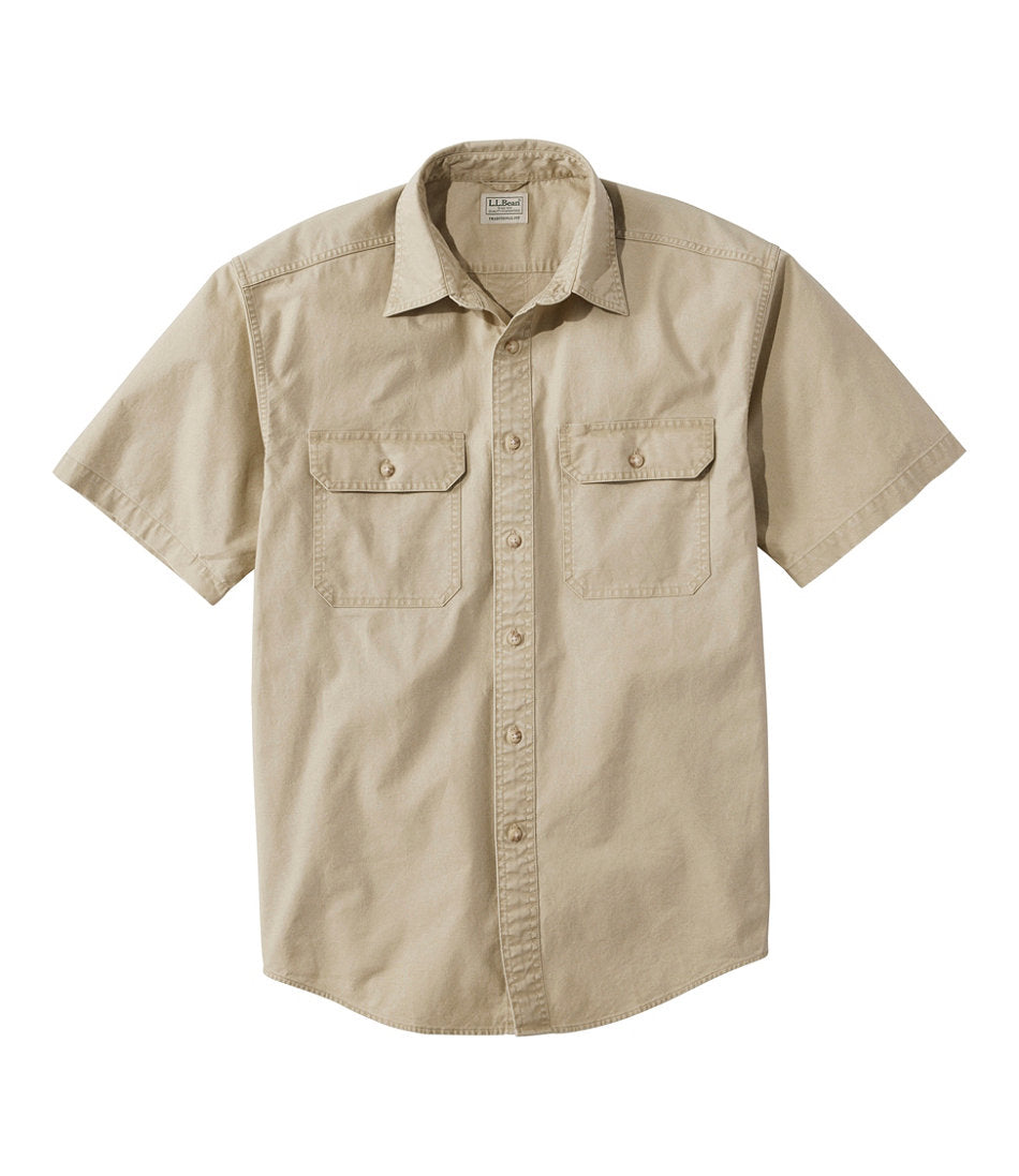 Men's Sunwashed Canvas Shirt, Traditional Fit Short-Sleeve | L.L.Bean sale - US 1547