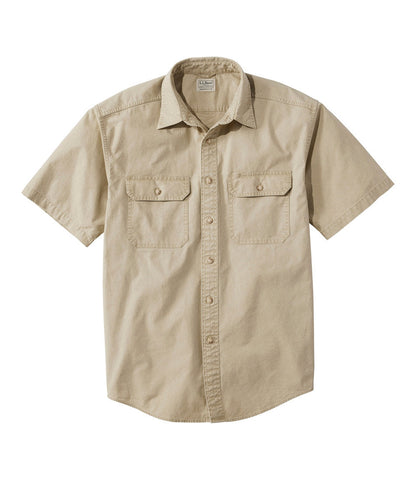 Men's Sunwashed Canvas Shirt, Traditional Fit Short-Sleeve | L.L.Bean sale - US 1547