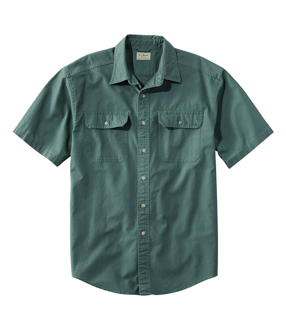 Men's Sunwashed Canvas Shirt, Traditional Fit Short-Sleeve | L.L.Bean sale - US 1547