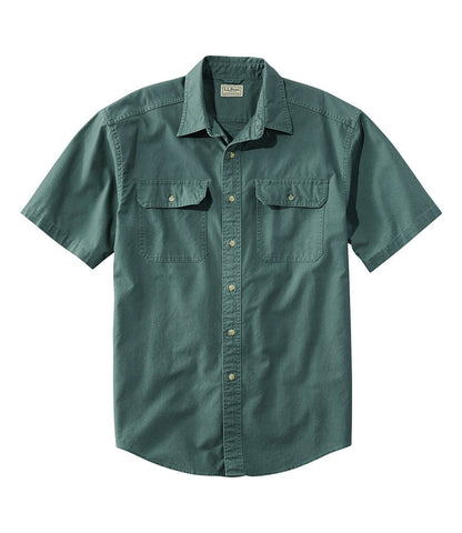 Men's Sunwashed Canvas Shirt, Traditional Fit Short-Sleeve | L.L.Bean sale - US 1547