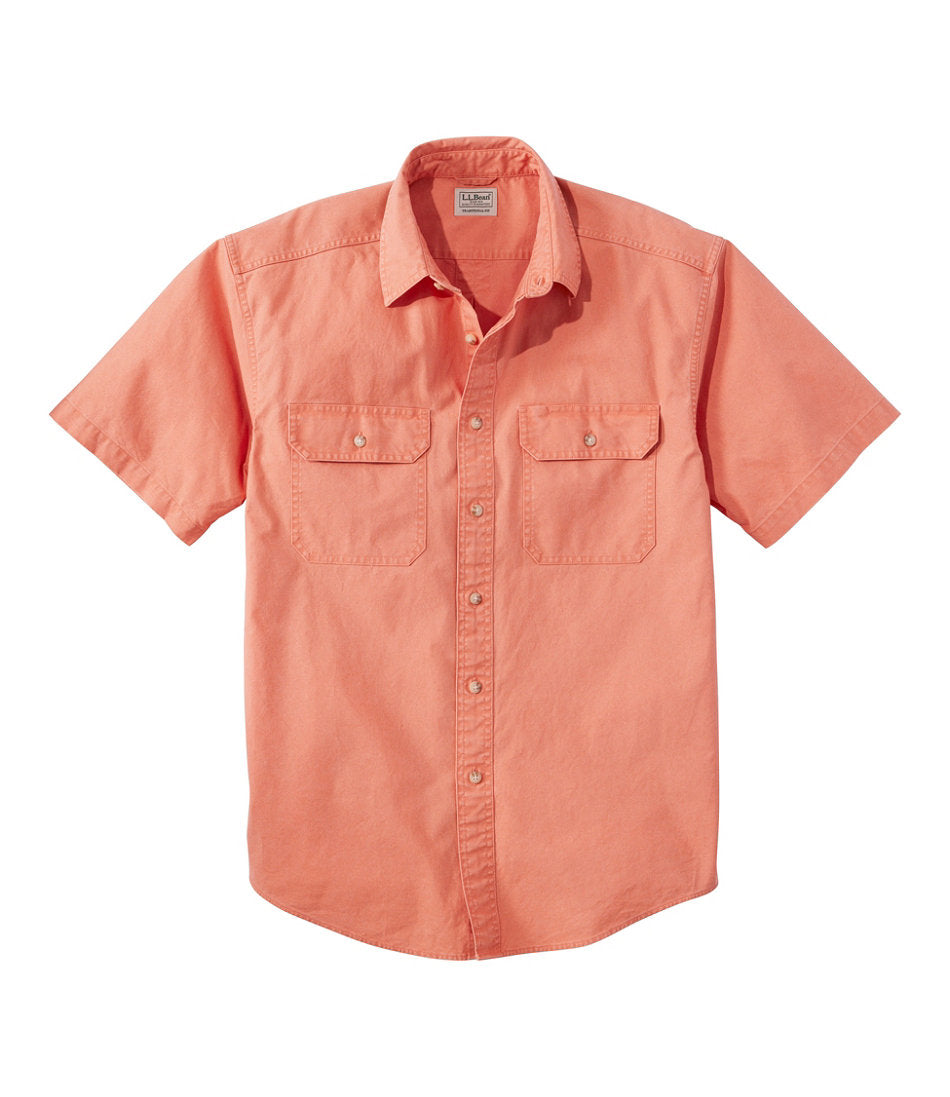 Men's Sunwashed Canvas Shirt, Traditional Fit Short-Sleeve | L.L.Bean sale - US 1547