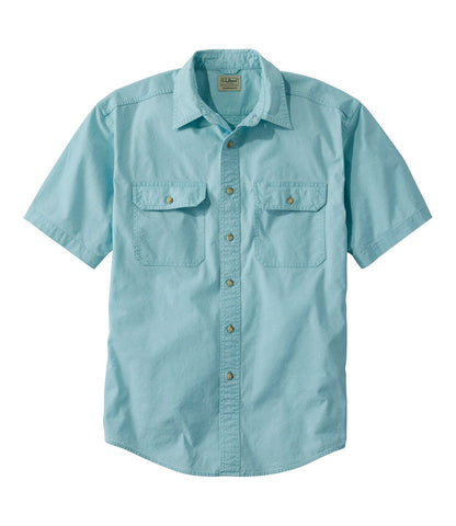 Men's Sunwashed Canvas Shirt, Traditional Fit Short-Sleeve | L.L.Bean sale - US 1547