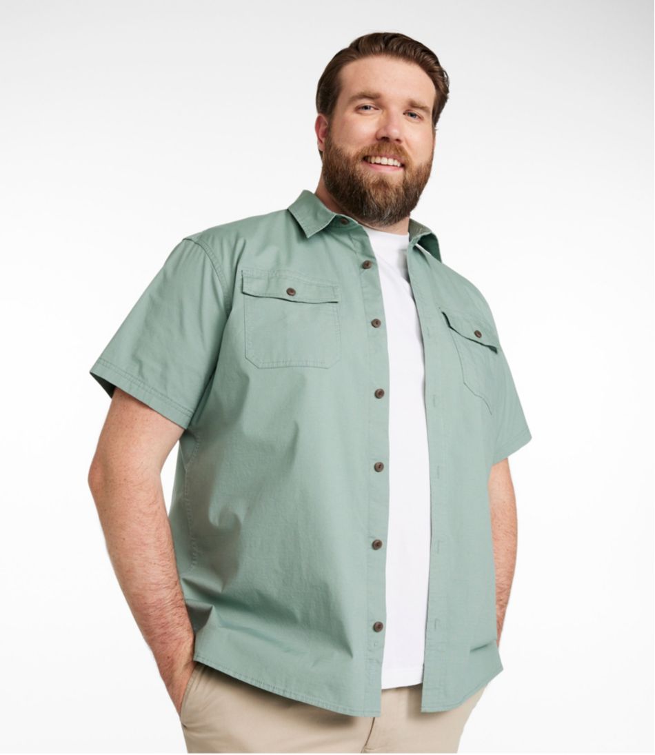 Men's Riverton Ripstop Shirt, Short-Sleeve, Traditional Untucked Fit | L.L.Bean for sale