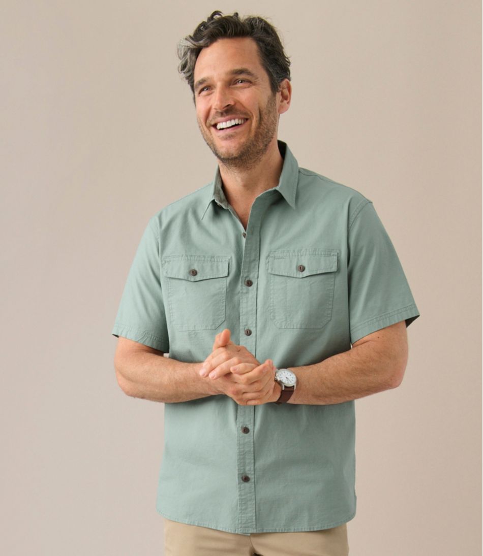 Men's Riverton Ripstop Shirt, Short-Sleeve, Traditional Untucked Fit | L.L.Bean for sale