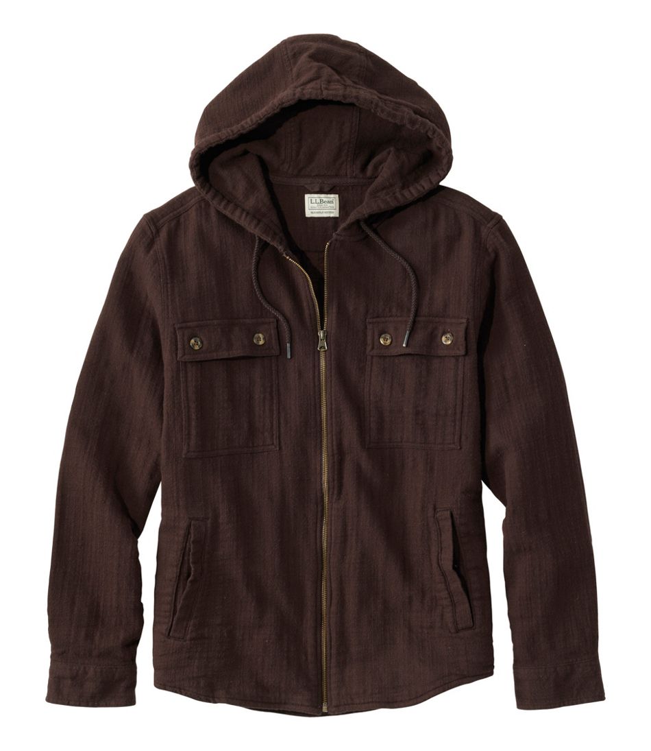Men's 1912 Field Flannel Shirt, Hooded, Slightly Fitted Untucked Fit | L.L.Bean outlet