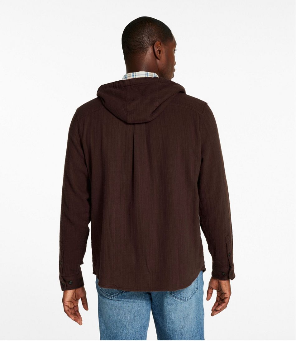 Men's 1912 Field Flannel Shirt, Hooded, Slightly Fitted Untucked Fit | L.L.Bean outlet
