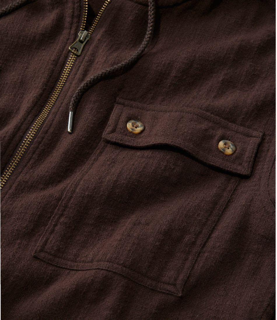 Men's 1912 Field Flannel Shirt, Hooded, Slightly Fitted Untucked Fit | L.L.Bean outlet