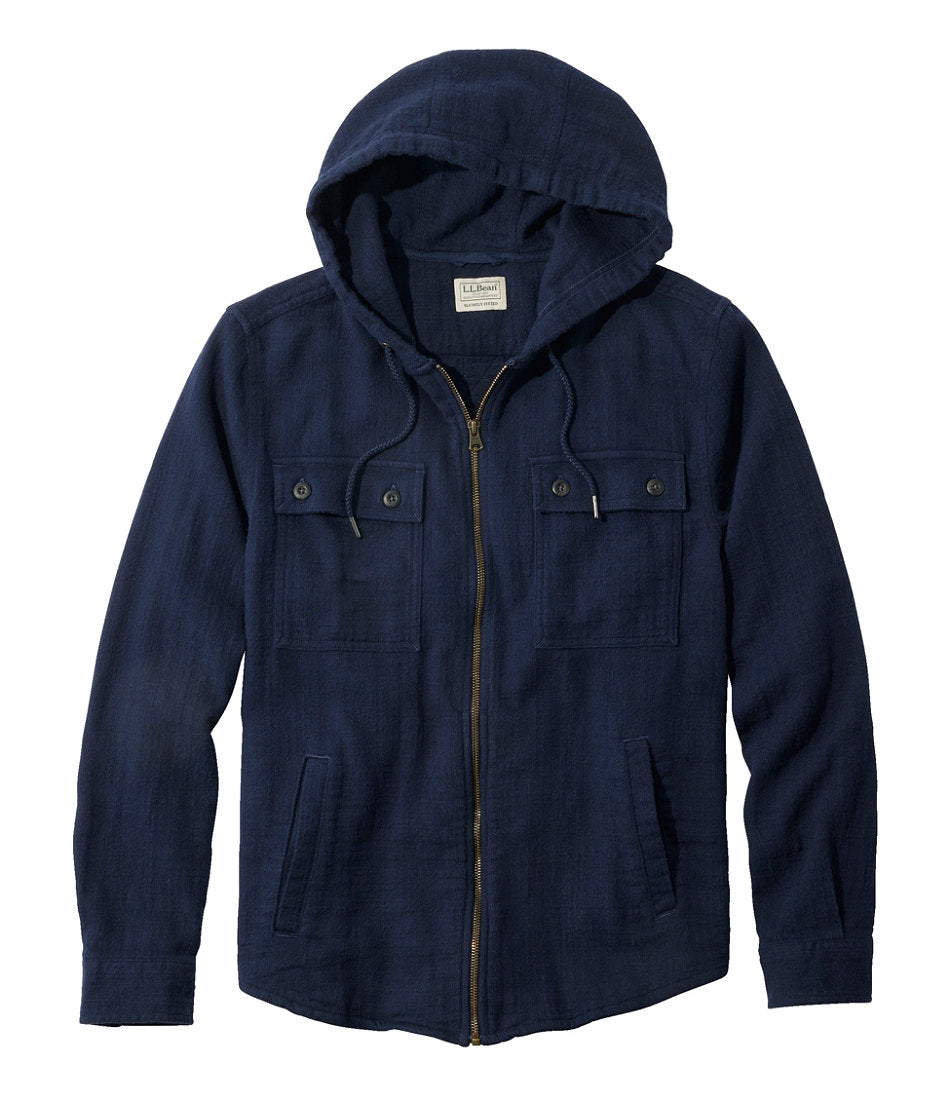 Men's 1912 Field Flannel Shirt, Hooded, Slightly Fitted Untucked Fit | L.L.Bean outlet - US 1778