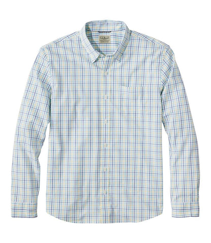 Men's Comfort Stretch Performance® Shirt, Long-Sleeve, Slightly Fitted Untucked Fit, Plaid | L.L.Bean sale