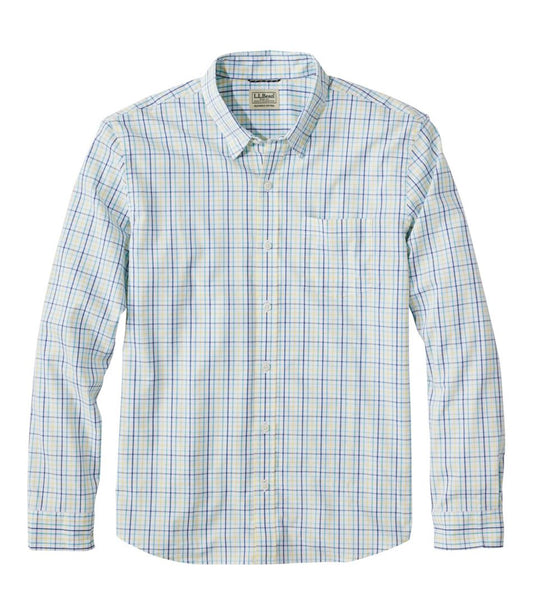 Men's Comfort Stretch Performance® Shirt, Long-Sleeve, Slightly Fitted Untucked Fit, Plaid | L.L.Bean sale
