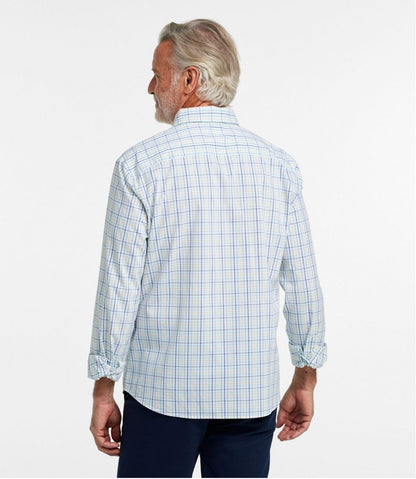 Men's Comfort Stretch Performance® Shirt, Long-Sleeve, Slightly Fitted Untucked Fit, Plaid | L.L.Bean sale