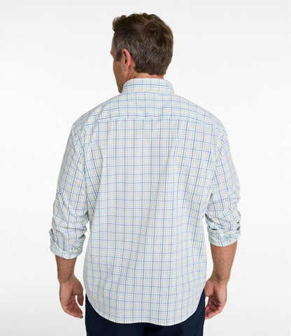 Men's Comfort Stretch Performance® Shirt, Long-Sleeve, Slightly Fitted Untucked Fit, Plaid | L.L.Bean sale
