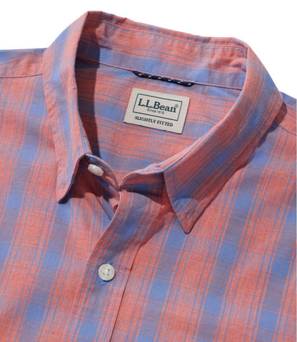 Men's Comfort Stretch Performance® Shirt, Long-Sleeve, Slightly Fitted Untucked Fit, Plaid | L.L.Bean sale