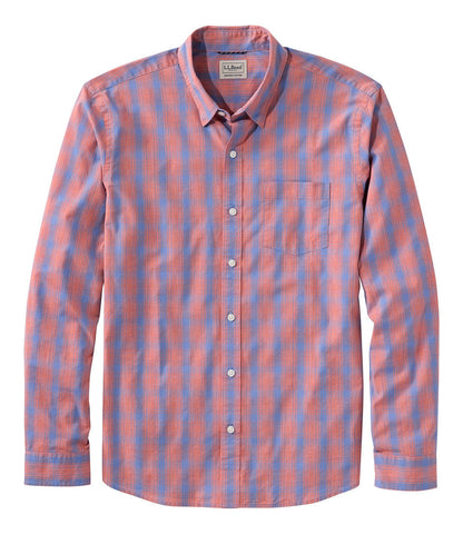 Men's Comfort Stretch Performance® Shirt, Long-Sleeve, Slightly Fitted Untucked Fit, Plaid | L.L.Bean sale - US 3244
