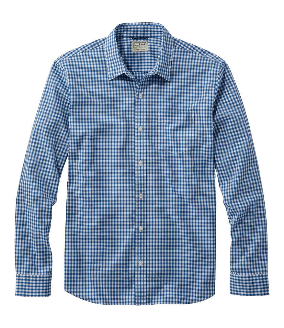 Men's Comfort Stretch Performance® Shirt, Long-Sleeve, Slightly Fitted Untucked Fit, Plaid | L.L.Bean sale - US 3244