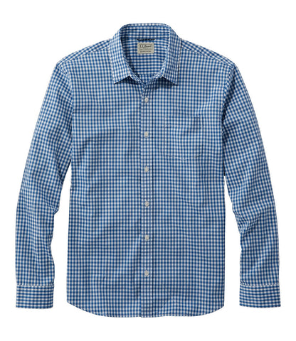 Men's Comfort Stretch Performance® Shirt, Long-Sleeve, Slightly Fitted Untucked Fit, Plaid | L.L.Bean sale - US 3244