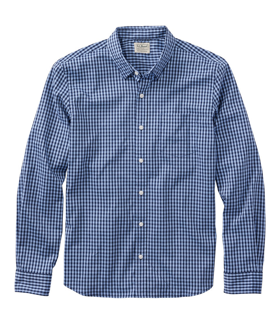 Men's Comfort Stretch Performance® Shirt, Long-Sleeve, Slightly Fitted Untucked Fit, Plaid | L.L.Bean sale - US 3244
