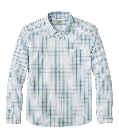 Men's Comfort Stretch Performance® Shirt, Long-Sleeve, Slightly Fitted Untucked Fit, Plaid | L.L.Bean sale - US 3244