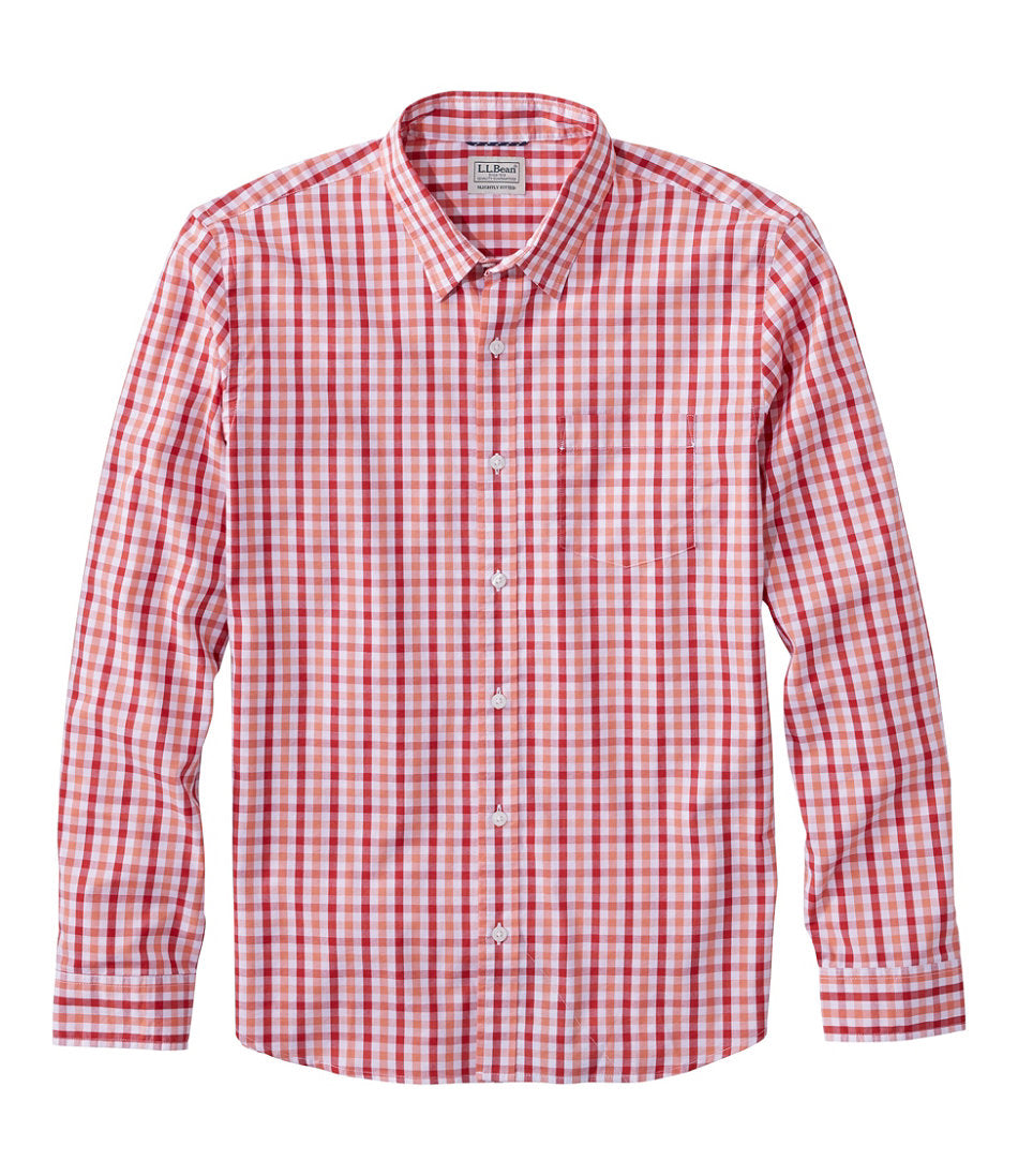Men's Comfort Stretch Performance® Shirt, Long-Sleeve, Slightly Fitted Untucked Fit, Plaid | L.L.Bean sale - US 3244