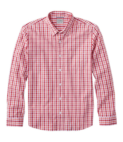 Men's Comfort Stretch Performance® Shirt, Long-Sleeve, Slightly Fitted Untucked Fit, Plaid | L.L.Bean sale - US 3244