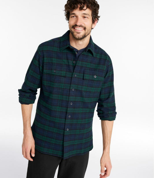 Men's Chamois Shirt, Slightly Fitted, Plaid | L.L.Bean for sale