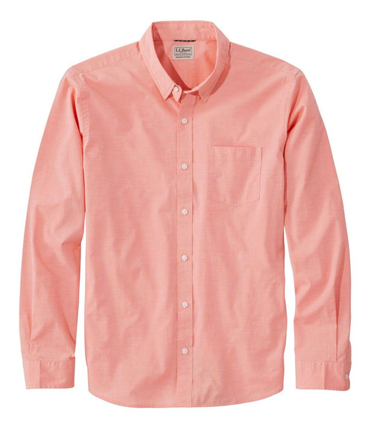 Men's Comfort Stretch Performance® Shirt, Long-Sleeve, Slightly Fitted Untucked Fit | L.L.Bean on sale