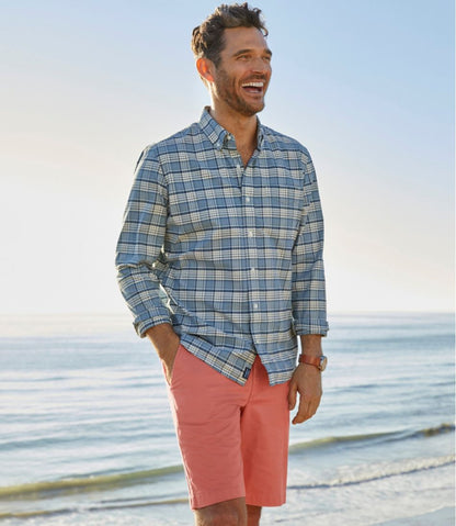 Men's Comfort Stretch® Oxford Shirt, Slightly Fitted Untucked Fit, Plaid | L.L.Bean sale