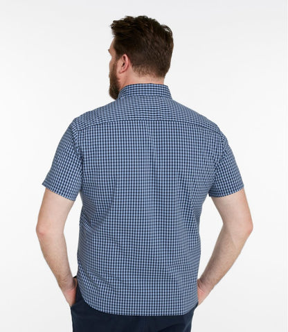 Men's Comfort Stretch Performance® Shirt, Short-Sleeve, Slightly Fitted Untucked Fit, Plaid | L.L.Bean for sale