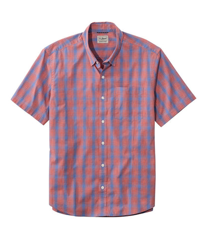Men's Comfort Stretch Performance® Shirt, Short-Sleeve, Slightly Fitted Untucked Fit, Plaid | L.L.Bean for sale - US 3826